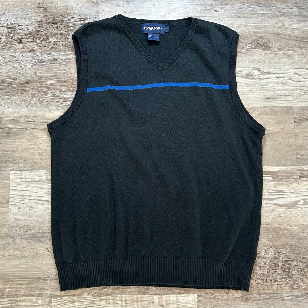 Vintage 90s Polo Golf Ralph Lauren Sweater Vest Golfcore Grandpacore Preppy L